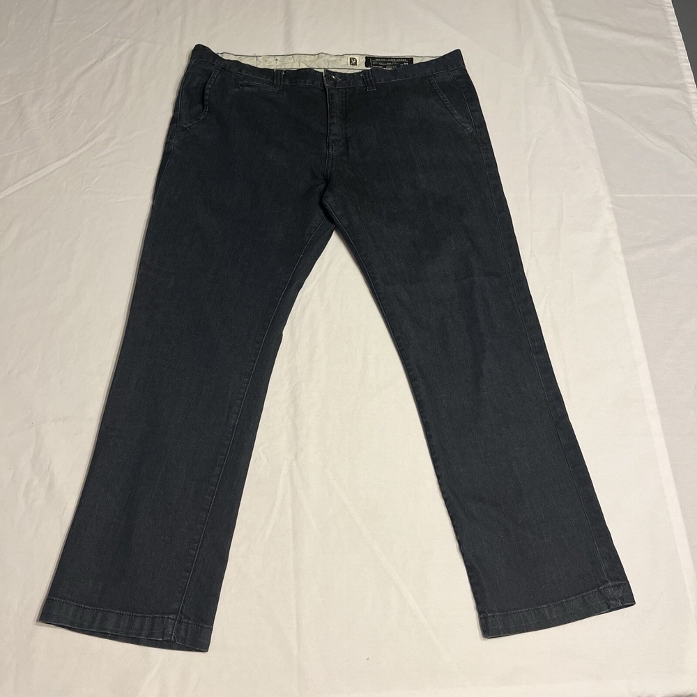 MARC ECKO Cut & Sew Jeans Mens 40x28 Slim Straight Dark Indigo Blue Denim